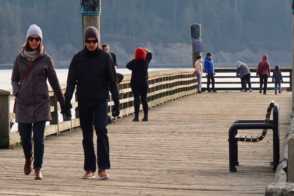 At the Ambleside Pier in West Vancouver.