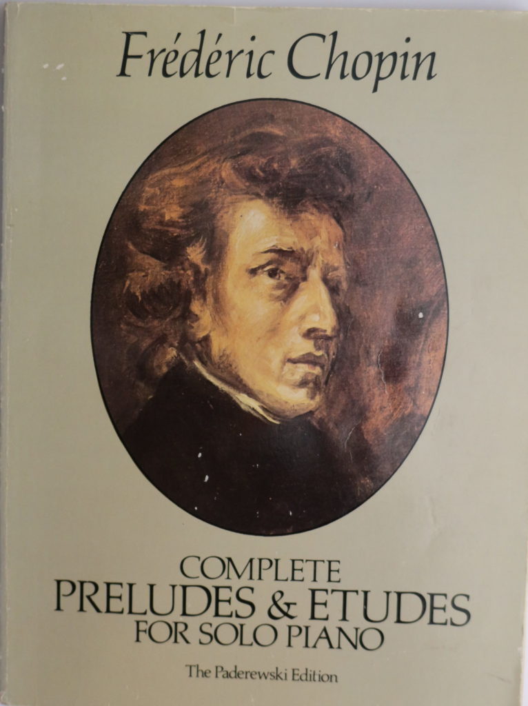 West Vancouver's piano teacher Yuki uses Chopin's Preludes and Etudes book for serious piano students during the piano lesson.